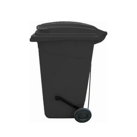 Sembol Plastik Çöp Konteynerı 120 lt Pedallı Siyah